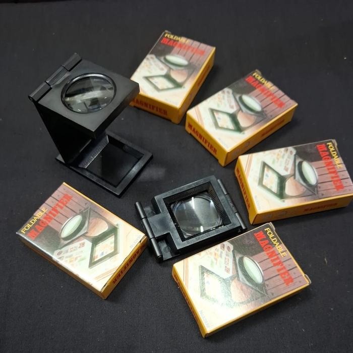 

10 X 28mm Folding Magnifier Stand Loupe with Scale for Textile Optical
