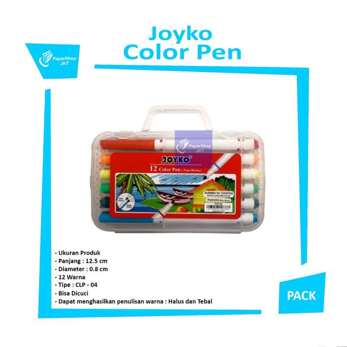 

JOYKO CLP - 04 Color Pen 12 Warna - Set