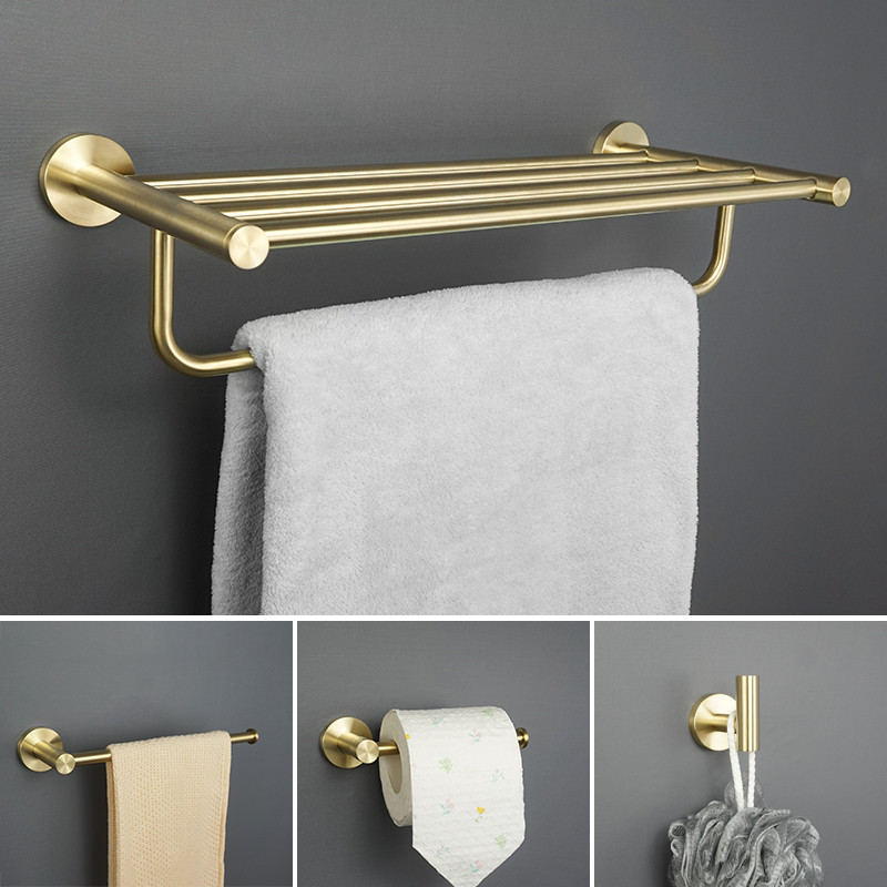 Towel Holder Stainless Steel Bath Towel Bars Hanger Toilet Paper