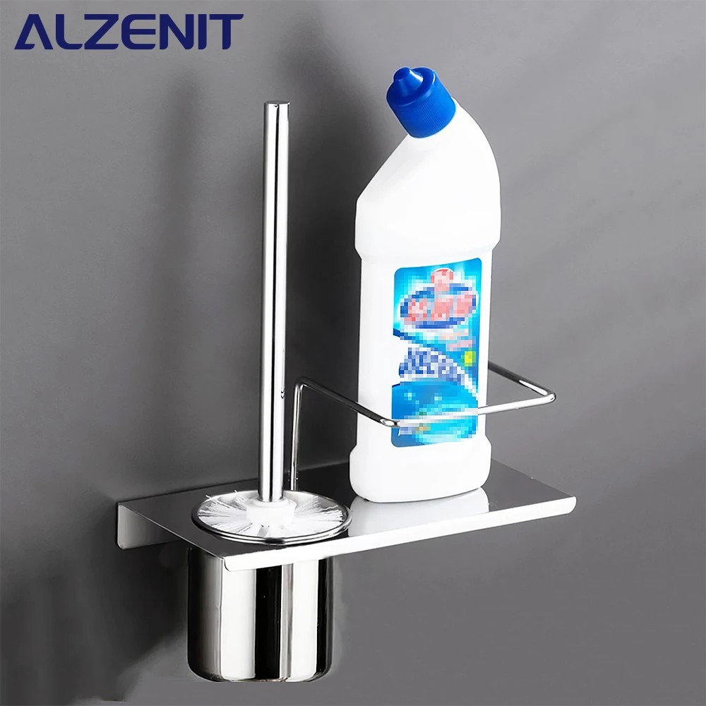 Toilet Brush Holder Plunger Set 304 Stainless Steel with Stand