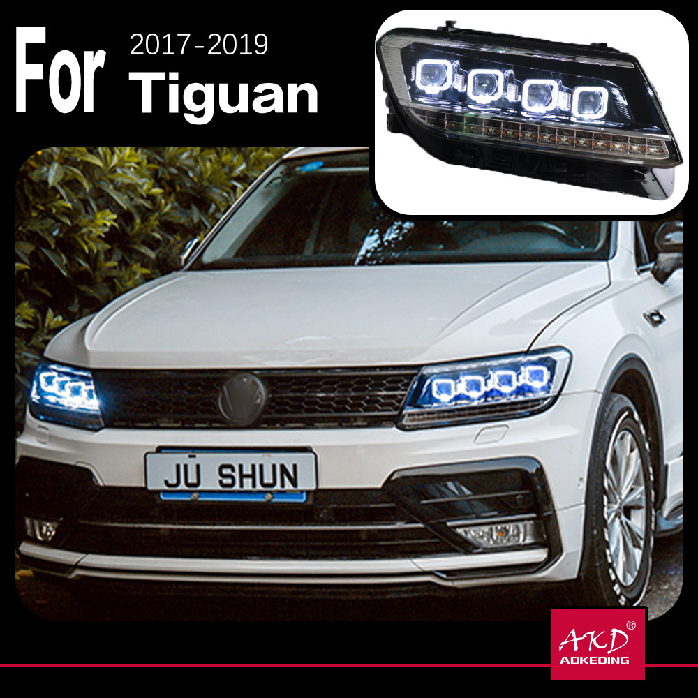 AKD Car Model Head Lamp for VW Tiguan Headlights 2017-2019 New Tiguan