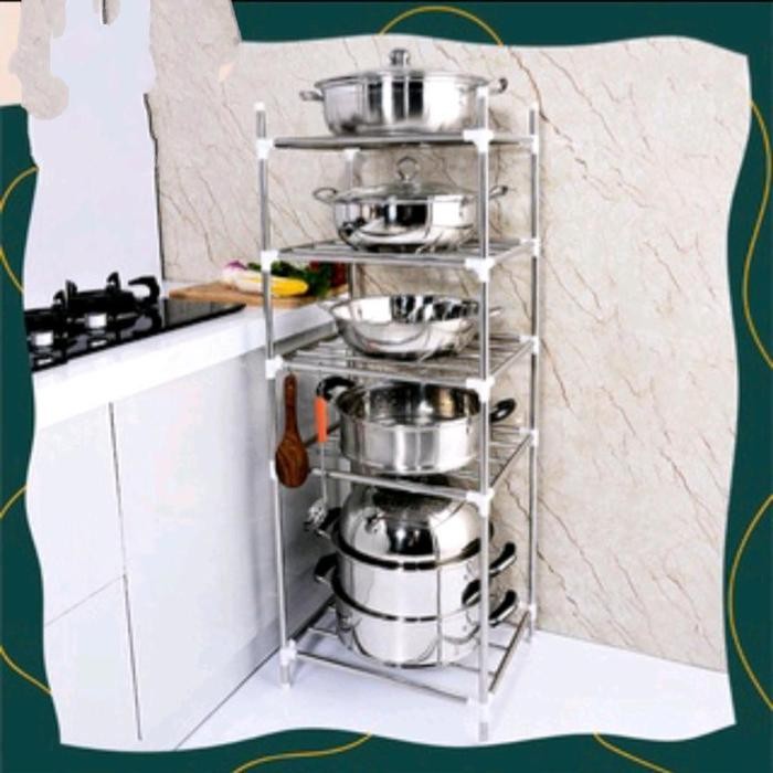 Rak Panci Rak Penyimpanan Peralatan Dapur