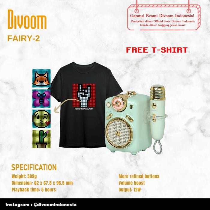 Divoom Fairy Multifunction Karaoke Speaker
