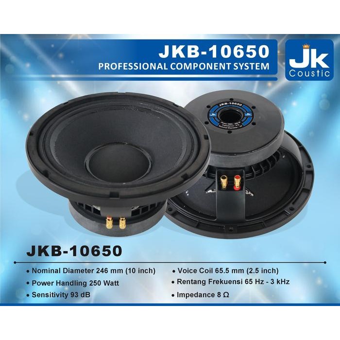 Speaker JKB 10650 JK Coustic Componen 10inc