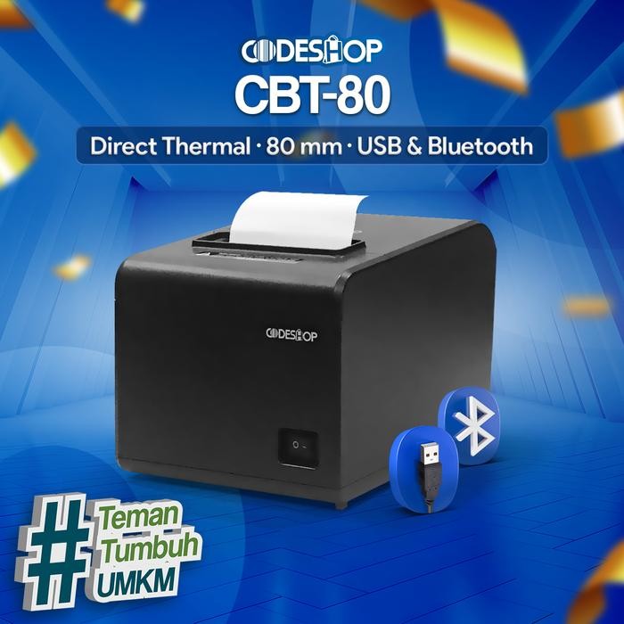 

PRINTER THERMAL 80MM CODESHOP CB-T80 CBT80 MM CETAK STRUK KASIR USB