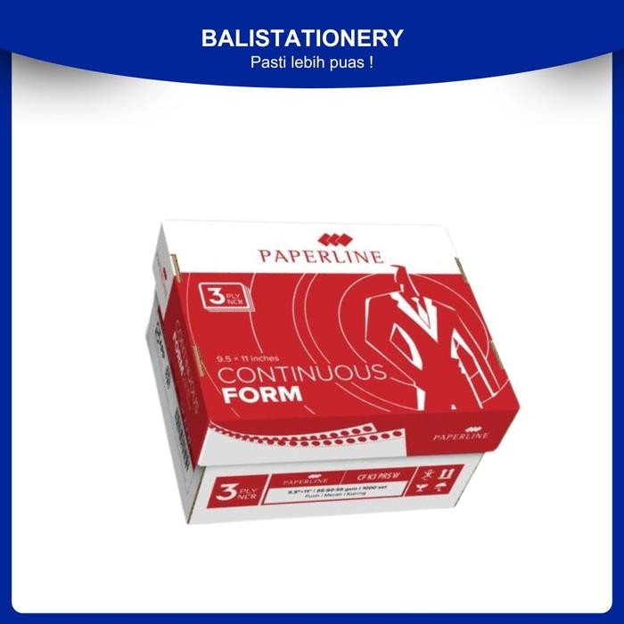 

Paperline #PPL CF K3 W Continuous Form Warna [9.5 Inch x 11 inch/ 3 Pl