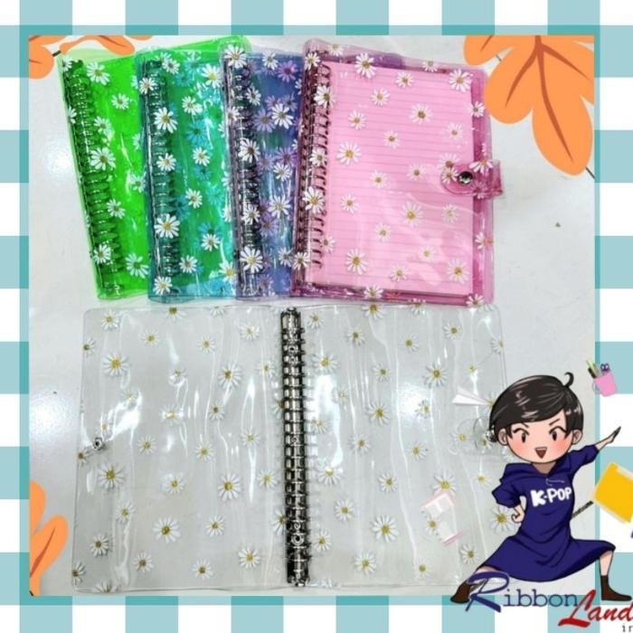 

A5 - 20 Ring Cover Binder BIG Daisy Warna Ring Silver