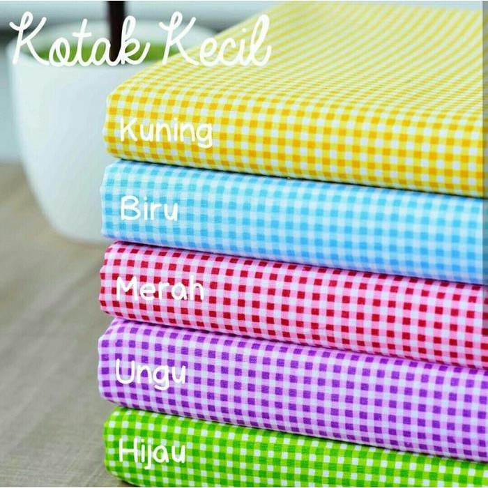 

Kain Katun Premium Kotak Kecil Harga per METER