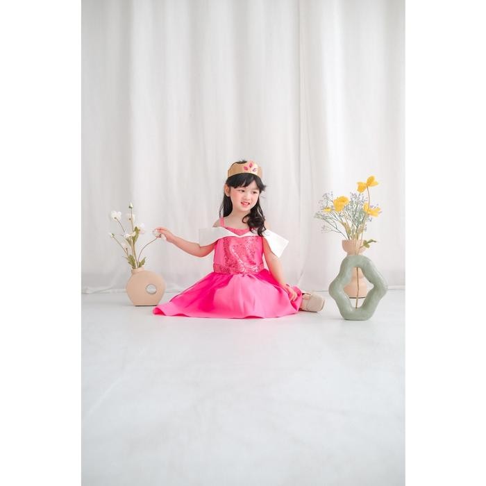 PRINCESS AURORA DRESS / AURORA DISNEY DRESS / DRESS PRINCESS ANAK
