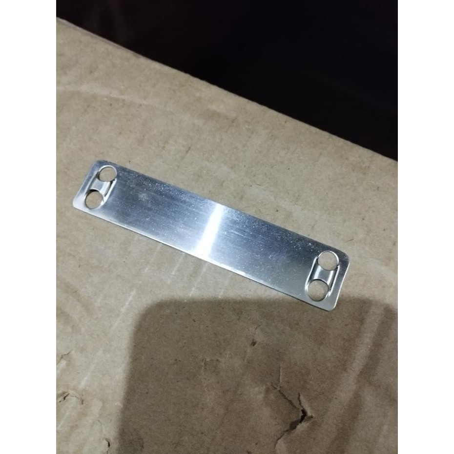 

Per100 pcs Tag Name Plate 19 x 89 mm FULL STAINLESS STEEL Marker Plat Nama 1.9 x 8.9 cm Cable Ties