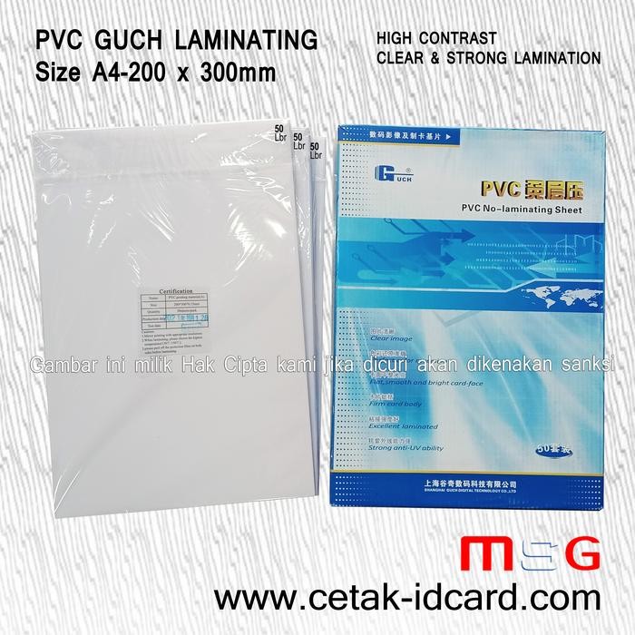 

KERTAS PVC BAHAN ID CARD INSTANT GUCH A4 0.76mm