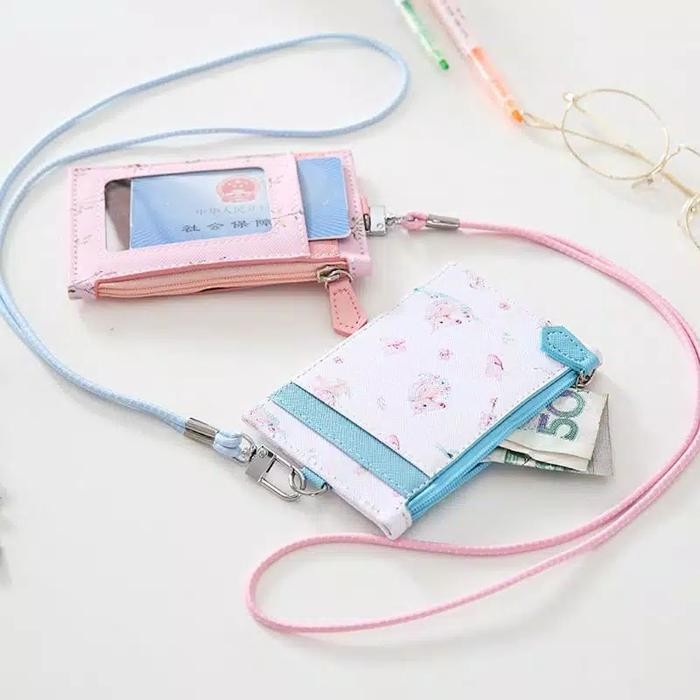 

ID Card Holder Lanyard Gantungan Name Tag Bunga