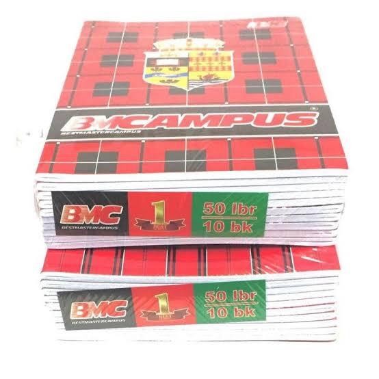 

Buku Tulis Campus BMC/ SKOLA / ATLAS Boxy ( 1 pack = 10 buku ) Kampus / Panjang