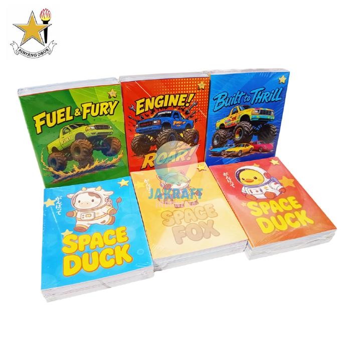 

(10 Pcs) GROSIR Buku Tulis + Label Nama BINTANG OBOR isi 38 Lembar Kwarto Kuarto Quarto A5 Biasa