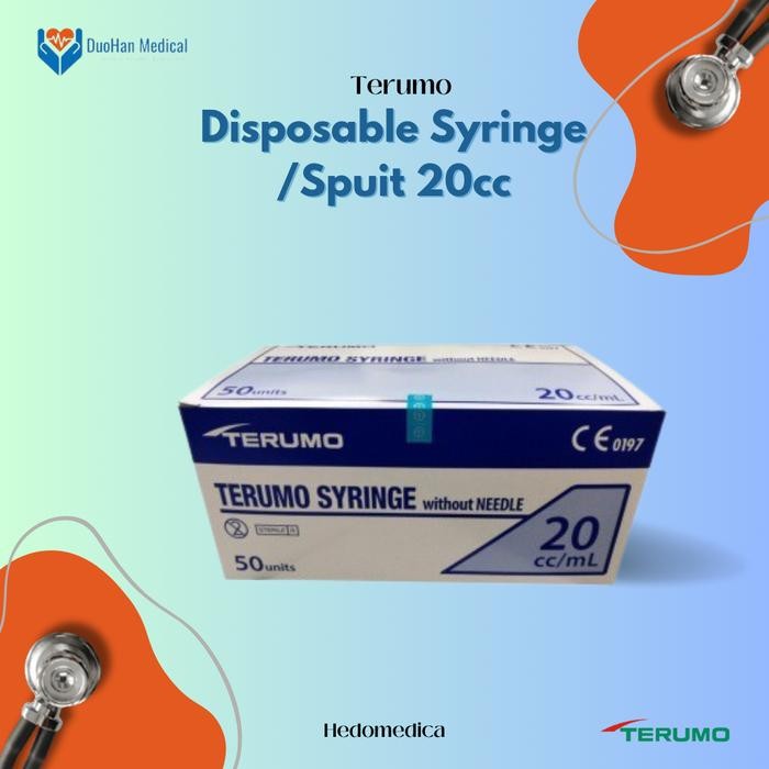 spuit 20 cc terumo syringe