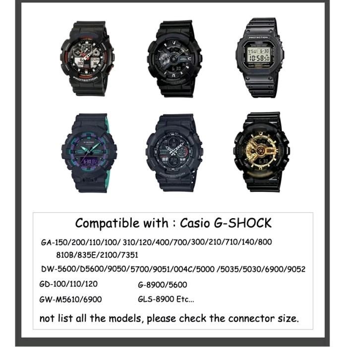 Tali Strap Kanvas Nato Jam Tangan Casio G-Shock 16Mm Gshock Ga110 Dw5600
