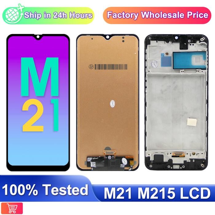 6.4" AMOLED Display For Samsung Galaxy M21 M215F LCD Display Touch Screen Digitizer For Samsung M21 