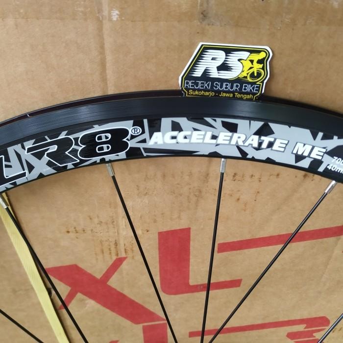 Bebas Ongkir Wheelset 700c XLR8 JANGKRIK 7 BEARING 700 c Roadbike Gravel wheel set