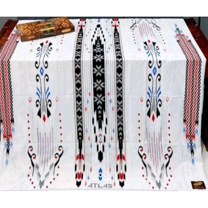 ASLI ATLAS BHS putih kmbang Katun Pria Santri Kain Nyaman Hitam batik terbaru Motif Pekalongan ra