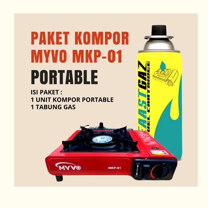 Paket Kompor Portable Myvo + Eaast Gas