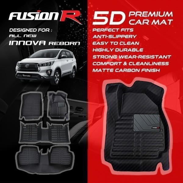 Fusion R Karpet Mobil 5D Innova Reborn / Preum Car Carpet Carbon
