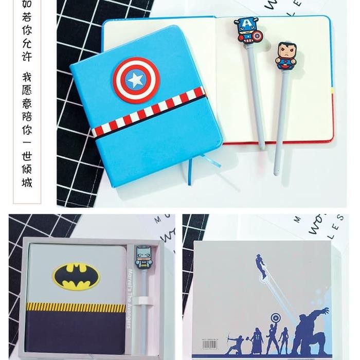 

Buku Tulis Set Unik / Book Set Edisi Super Heroes