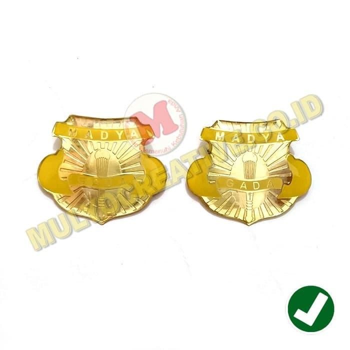 

Pin Satpam Gada Madya Warna Kuning Lencana Gada Madya Magnet Murah PREMIUM
