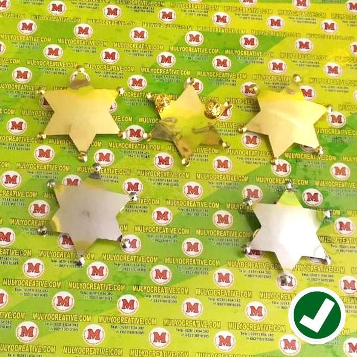 Pin Bross Bintang - Bross Bintang Polos Silver Dan Kuningan PREMIUM