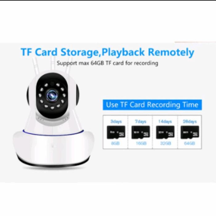 Cctv Ip Camera Baby Cam V380 Kamera Ip 3 Antena 5Mp Full Hd