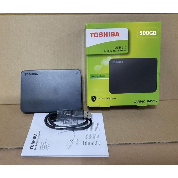 Hdd Harddisk Hardisk External Toshiba Canvio 500Gb 500 Gb