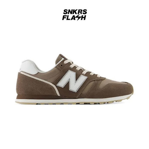 NEW BALANCE 373 BROWN WHITE Sepatu Sneakers Pria - ML373WW2 - Size 45
