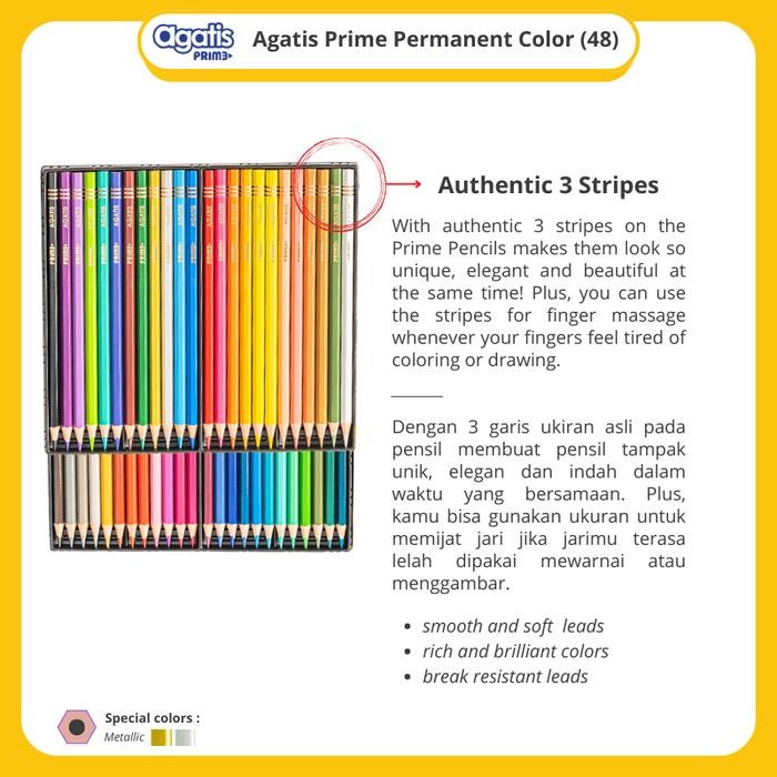 

Agatis Prime Hexagonal Colour Pencil Set 48
