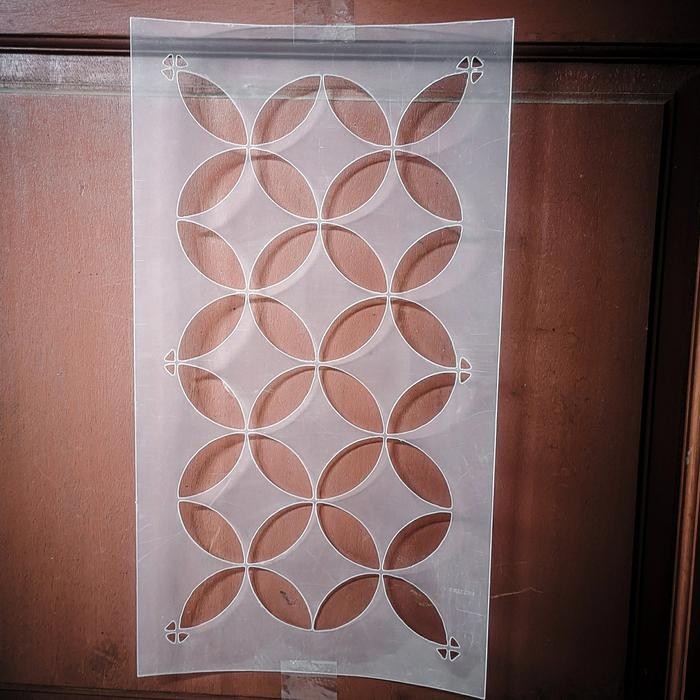 

Stencil Cetakan Cat Dinding Motif Nagoya Ukuran 50 X 27 Bahan Tebal