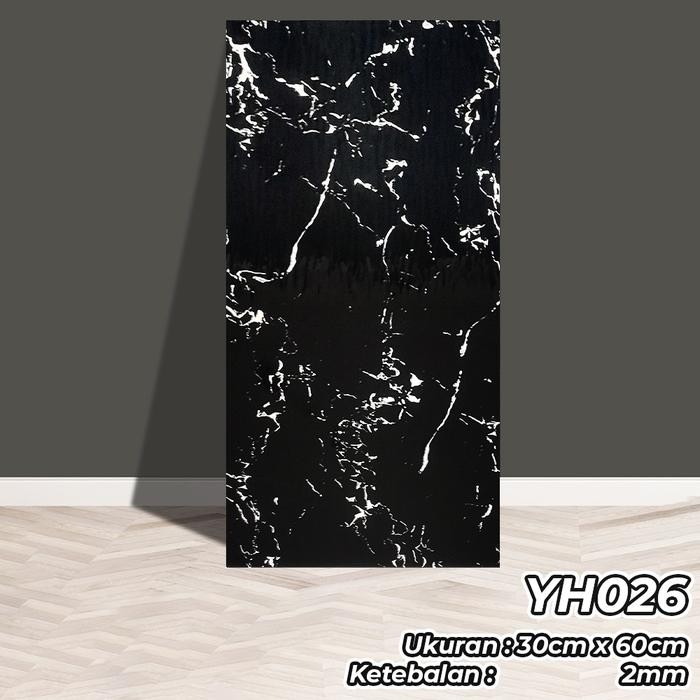 Paket 20 Lembar Afi Wallpaper Dinding Pvc Foam Vinyl Marble Granit Wallpaper Dinding Aluminium