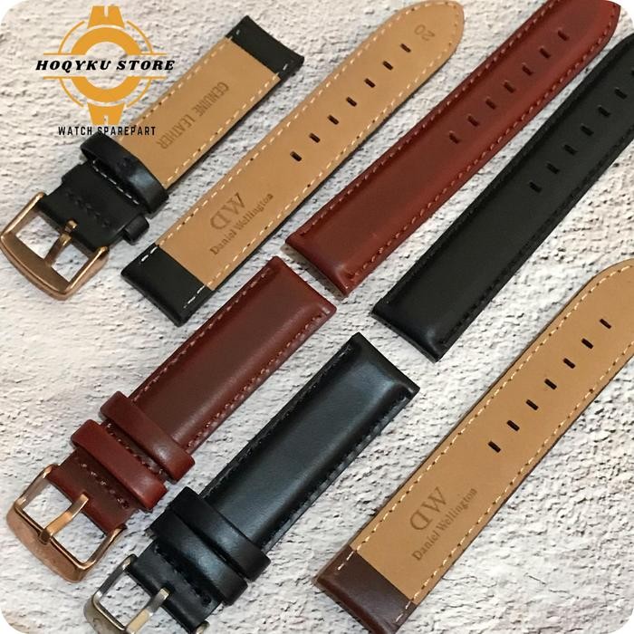ORIGINAL Strap Leather DW Kulit 18mm 20mm Tali Jam Tangan Kulit Premium READY STOCK