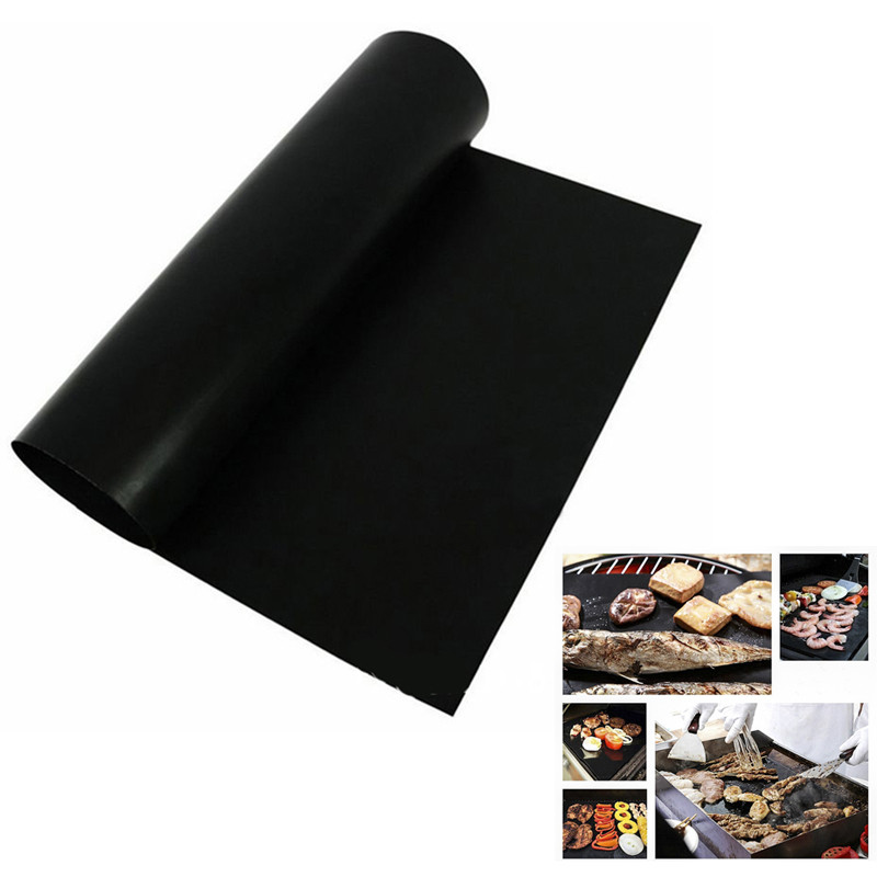 Reusable  BBQ Mat Fiber Non-Stick BBQ Grill Mat Sheet Hot Plate Portable Easy Clean Foil BBQ Accesso