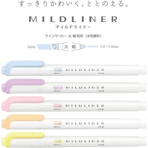

Highlighter Zebra / Zebra Mildliner Set 5 Warna