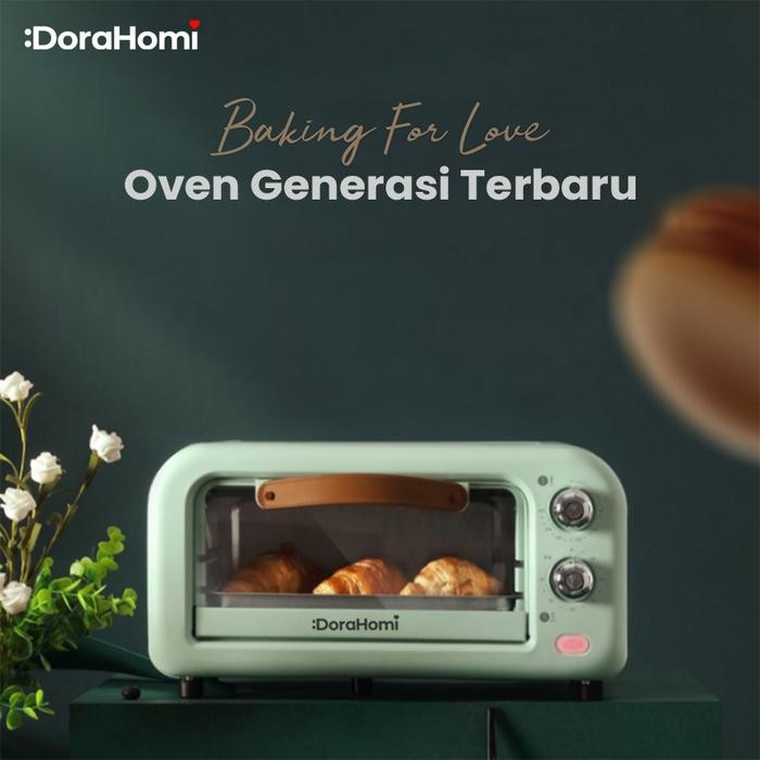 COD GARANSI Dorahomi Oven Listrik Low Watt Electric Open Pemanggang Kue daging alat panggang