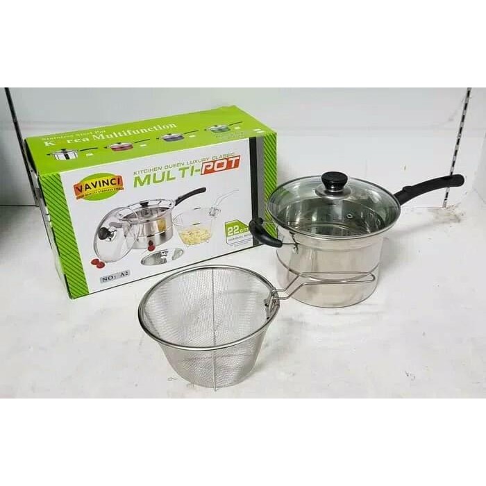 Vavinci Panci Deep Fryer Plus Steamer