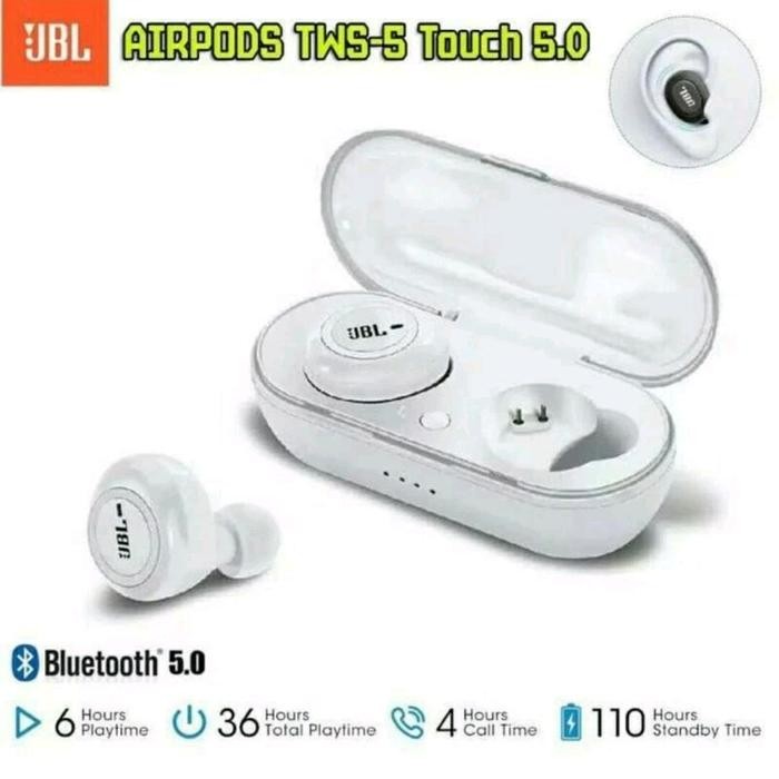Headset Bluetooth Jbl Tws 5 Tws5 Touch Wireless Earphone
