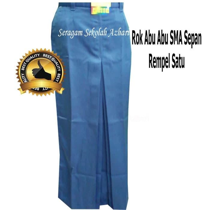 (Expert) Rok SMA Sepan Panjang Abu Abu Jumbo XXL XXXL-Rok SMA Panjang