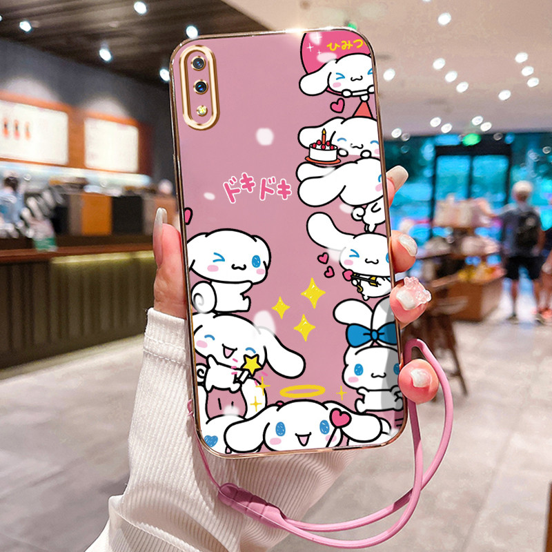 Casing Hp Untuk VIVO V11 V11 Pro Case Casing Hewan kartun HP Cesing Silikon Softcase disepuh tali Ka