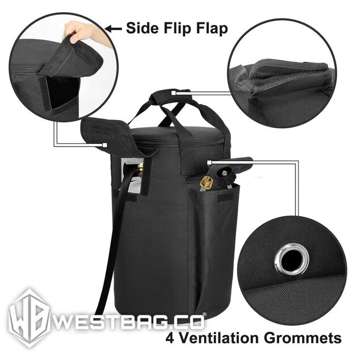 Langsung diproses Tas Tabung Gas Trevelling Tas Tabung Gas Outdoor Camping & Hiking Tas Tabung Gas