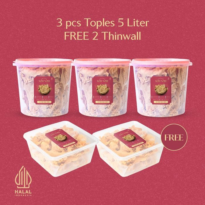 

Spesial Peyek Buy 3 Toples 5L Free 2 Thinwall