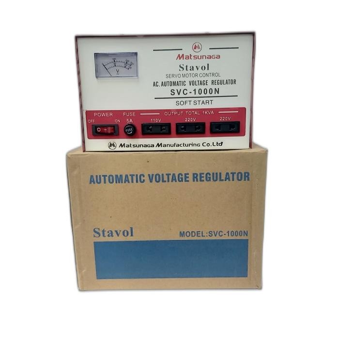 Stavolt SVC 1000W Matsunaga / Stabilizer SVC 1000VA MTS / 1000 Watt