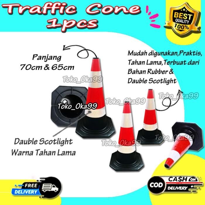 KERUCUT LALU LINTAS / TRAFFIC CONE SAFETY / KERUCUT PEMBATAS JALAN SALE
