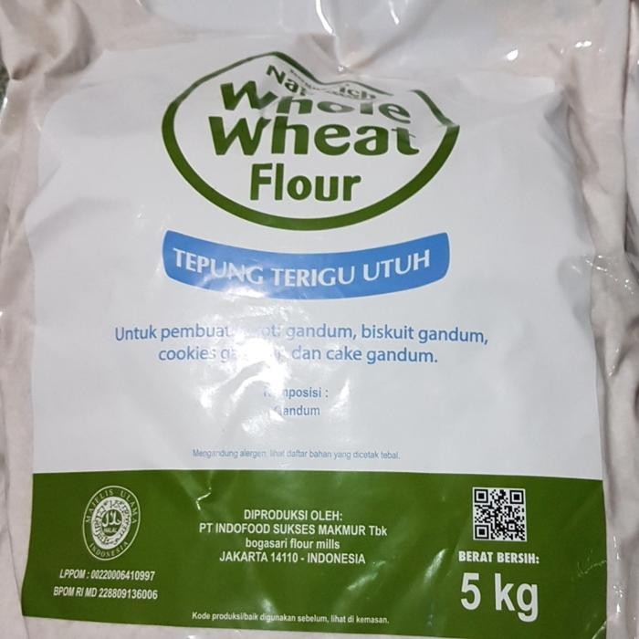 

(Rdm) - Tepung Gandum Utuh Whole Wheat Flour (Wwf) Bogasari Naturich 5Kg
