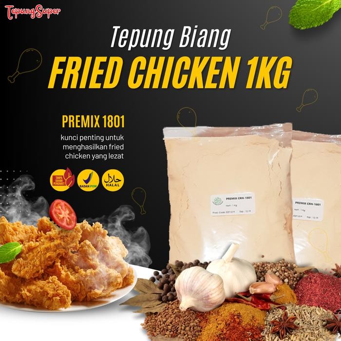 

(Rdm) - Jual Tepung Kentucky Kiloan , Biang Tepung Fried Chicken , Premix 1801
