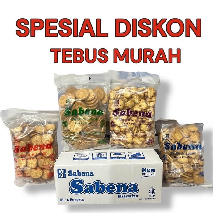 

(Rdm) - Sabena Biskuit New Isi 4 Kantong 4 Rasa Biscuits Mix Total 1 Kilogram