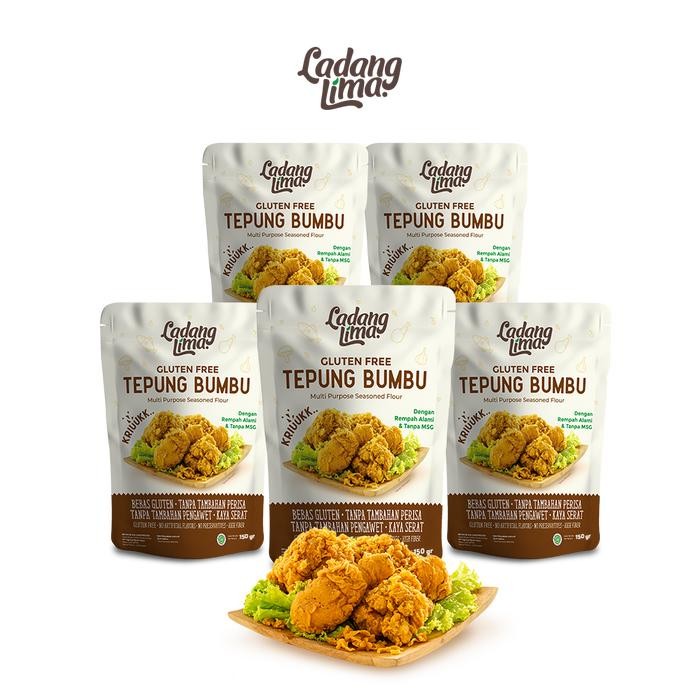 

(Rdm) - 5 Pcs Tepung Bumbu Serbaguna - Ladang Lima Gluten Free Healthy Flour